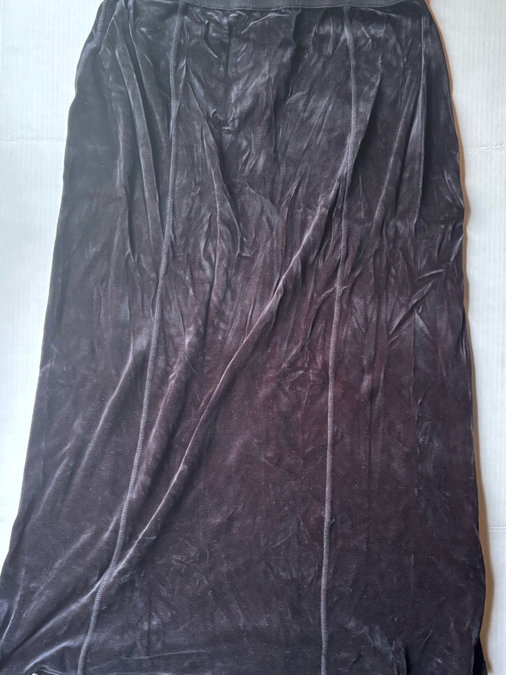 Vintage Sonia rykiel Paris velour velvet button black maxi skirt made in France - Picture 9 of 9